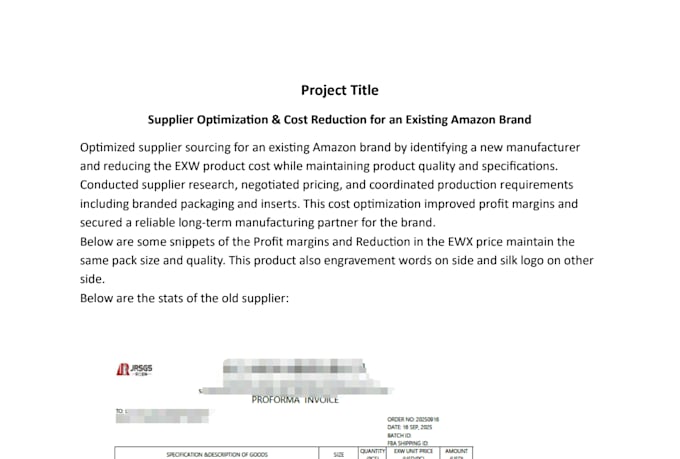 do supplier sourcing and cost reduction